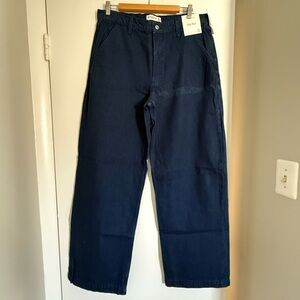 Abercrombie & Fitch Navy Mid Rise Pants